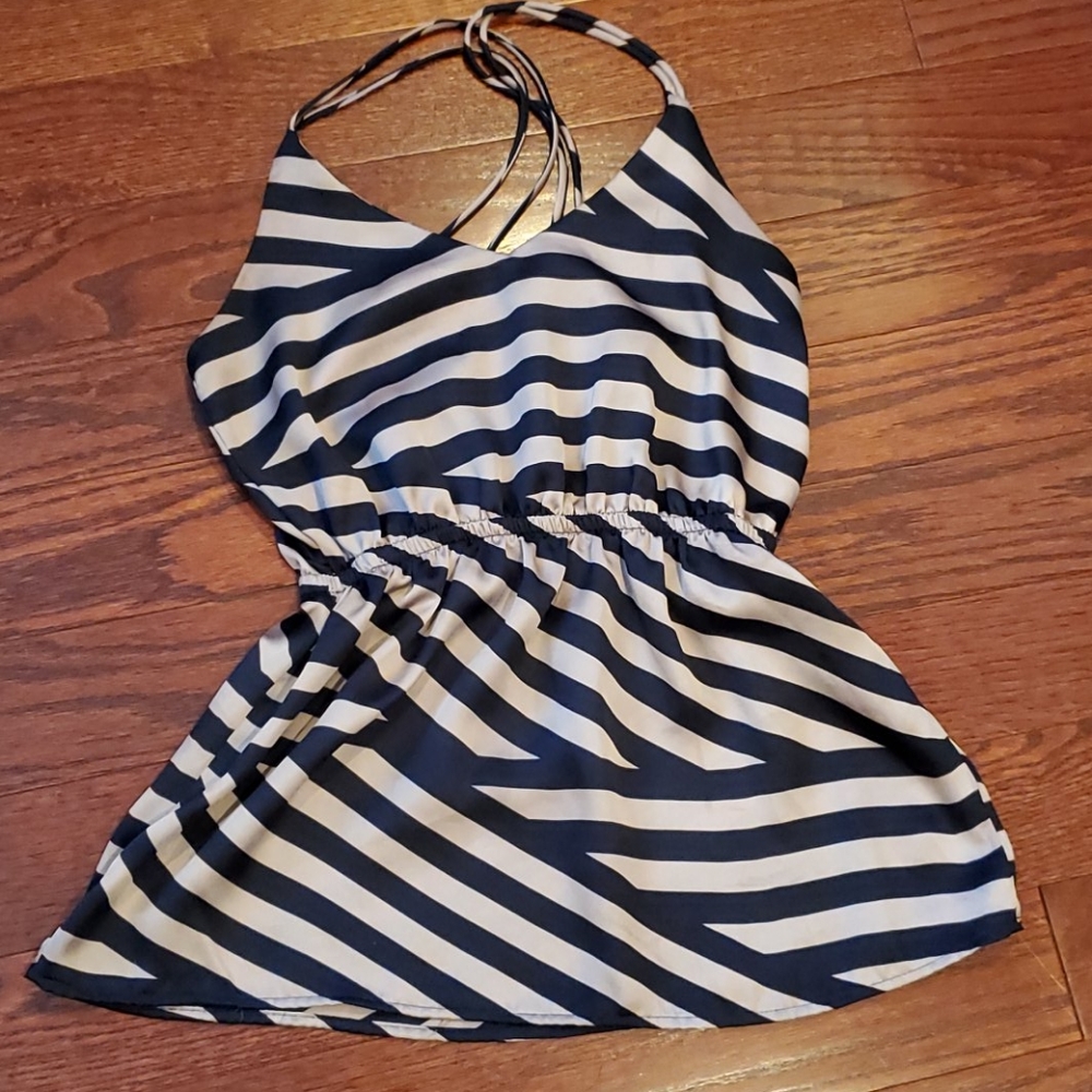 Peplum tank blouse